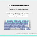 Клавиатура беспроводная Logitech Alto Keys K75M 920-013301 (фиолетовая) 