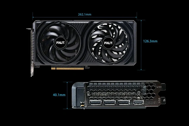 Видеокарта Palit GeForce RTX 5060 Infinity 2 OC 8GB GDDR7 (NE75060V19P1-GB2063L)