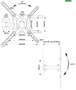 Кронштейн для ТВ КБ-01-85 черный, Беларусь