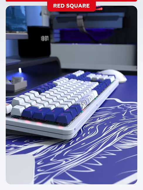 Клавиатура игровая беспроводная Red Square Alumix 104 Arita g3ms Sapphire RSQ-20072 (белая)