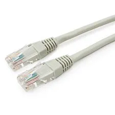 Интернет кабель (патч-корд) UTP Cablexpert PP12-3M кат.5e, 3м, литой, многожильный, серый
