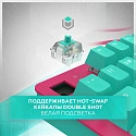 Клавиатура игровая проводная IO by Red Square Typex v2 g3ms Sapphire io211 (бирюзовая/розовая)