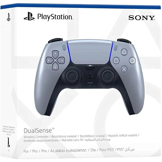 Геймпад Sony DualSense для PlayStation 5 Sterling Silver (Чистое серебро)