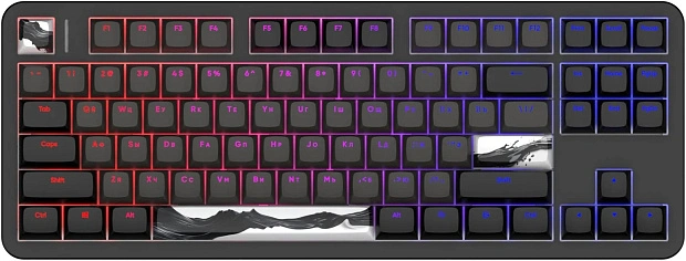 Клавиатура игровая проводная Red Square Alumix TKL Equinox v2 g3ms Sapphire RSQ-20065 (черная)