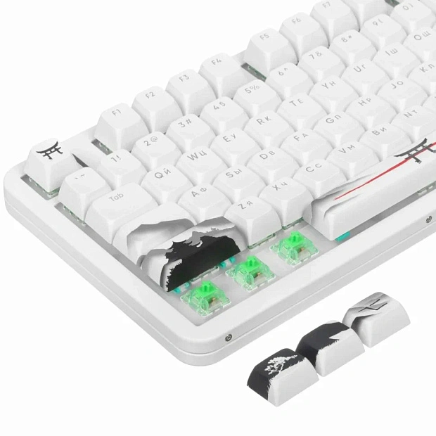 Клавиатура игровая беспроводная Red Square Alumix TKL Satori g3ms Jade RSQ-20055 (белая)