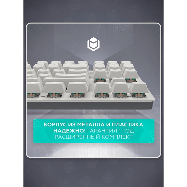Клавиатура игровая проводная IO by Red Square Typex v2 g3ms Sapphire io213 (светло-серая)