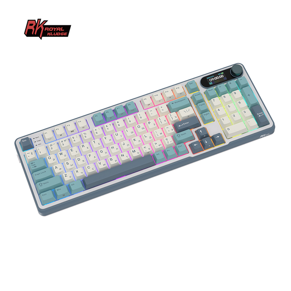 Клавиатура игровая Royal Kludge RK-S98 Brown switch (белая,серая)