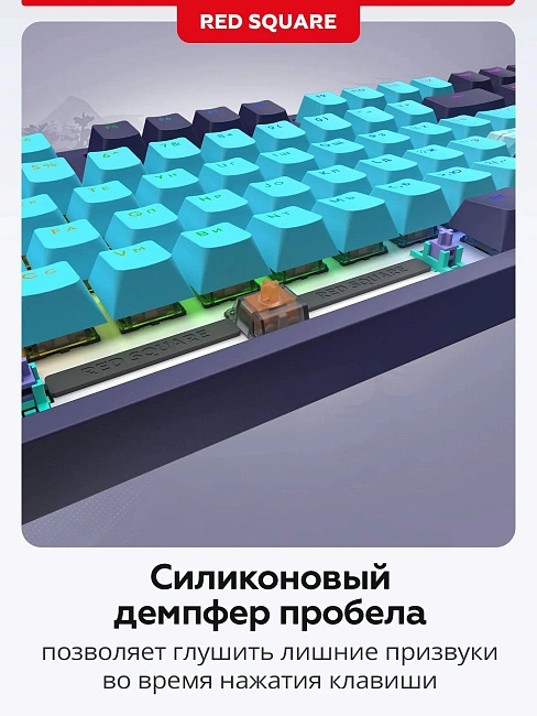 Клавиатура игровая проводная Red Square Keyrox TKL ClassicEverfrost g3ms Amber RSQ-20041(фиолетовая)