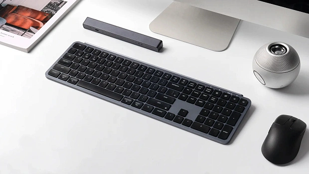 Клавиатура беспроводная утратонкая Keychron B6 Pro B6P-K1-RU (серый космос)