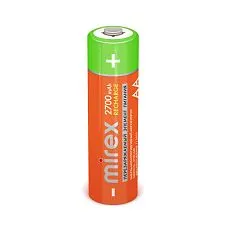 Аккумулятор Ni-MH Mirex HR6 / AA 2700mAh 1,2V 2BP, Китай