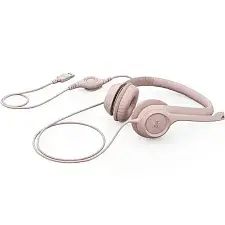 Наушники проводные Logitech H390 (981-001283), розовый