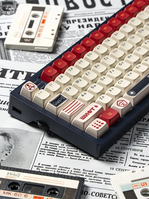 Клавиатура игровая Дарк Проджект KD83A g3ms Onyx v2 DP-KD-83A-110100-GOX СССР (красная/белая)