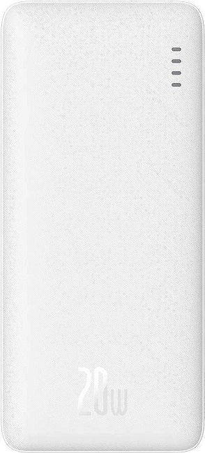 Внешний аккумулятор Baseus Airpow PPQD090002 Fast Charge Power Bank 10000mAh 20W White (With Cable U