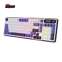 Клавиатура игровая Royal Kludge RK-S98 Chartreuse switch (белая,фиолетовая)