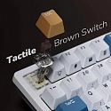 Клавиатура игровая Royal Kludge RK98 Brown switch (белая, синяя)