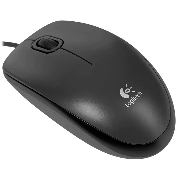 Мышь проводная Logitech M90 (черная/серая) 910-001793