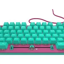 Клавиатура игровая проводная IO by Red Square Typex v2 g3ms Sapphire io211 (бирюзовая/розовая)