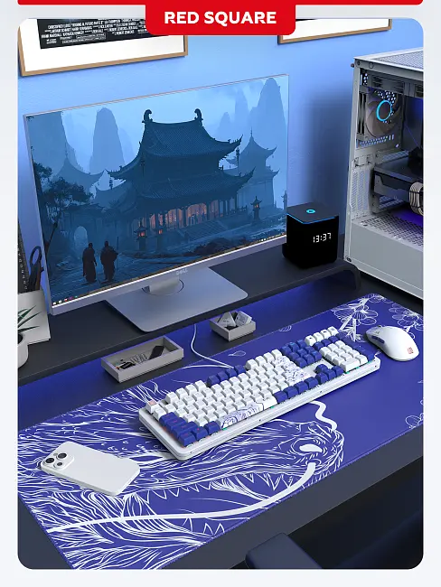 Клавиатура игровая беспроводная Red Square Alumix 104 Arita g3ms Sapphire RSQ-20072 (белая)