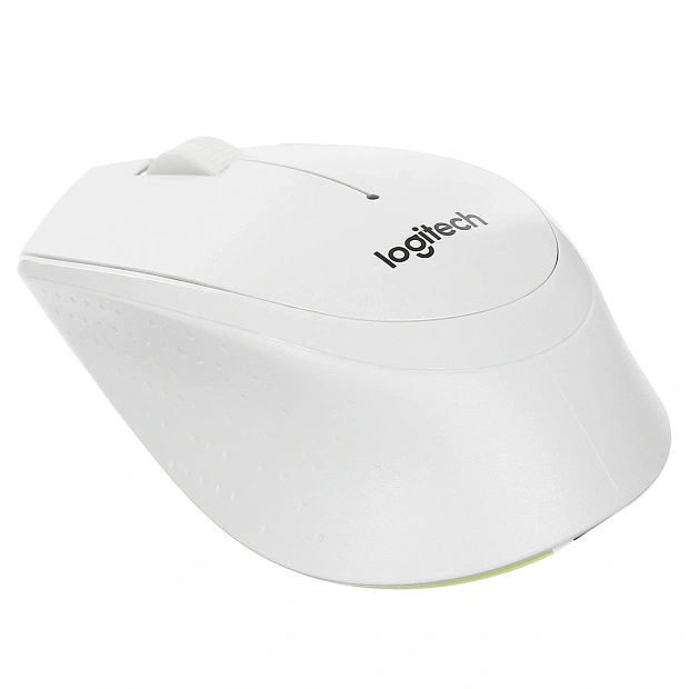 Мышь беспроводная Logitech M330 Silent Plus, 910-004926 (белая, желтая)