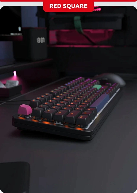 Клавиатура игровая проводная Red Square Alumix TKL Simple g3ms Amber RSQ-20049 (черная)