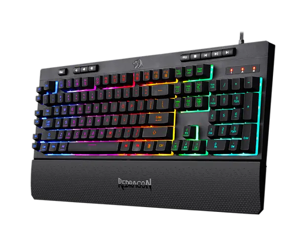 Клавиатура игровая проводная Redragon Shiva, K512RGB-1 77689,(черная) 