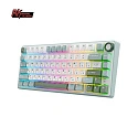 Клавиатура игровая проводная Royal Kludge R75 Silver switch (белая,зеленая)