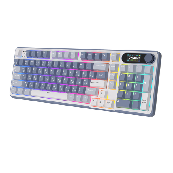 Клавиатура игровая Royal Kludge RK-S98 Cream switch (белая, серая)