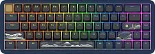 Клавиатура игровая проводная Red Square Alumix 68 Yotei + коврик g3ms Magnetite RSQ-20060 (синяя)