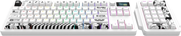 Клавиатура игровая проводная Дарк Проджект KD87A+Numpad DP-KD-87A-000102-GMS g3ms Moonstone (белая)