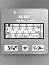 Клавиатура игровая проводная Дарк Проджект KD83A  DP-KD-83A-100100-GMN g3ms Magnetite (черно-белая)