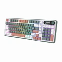 Клавиатура игровая Royal Kludge RK-S98 Chartreuse switch (белая,зеленая)