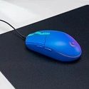 Мышь игровая проводная Logitech G102 Lightsync, 910-005810 (синяя)