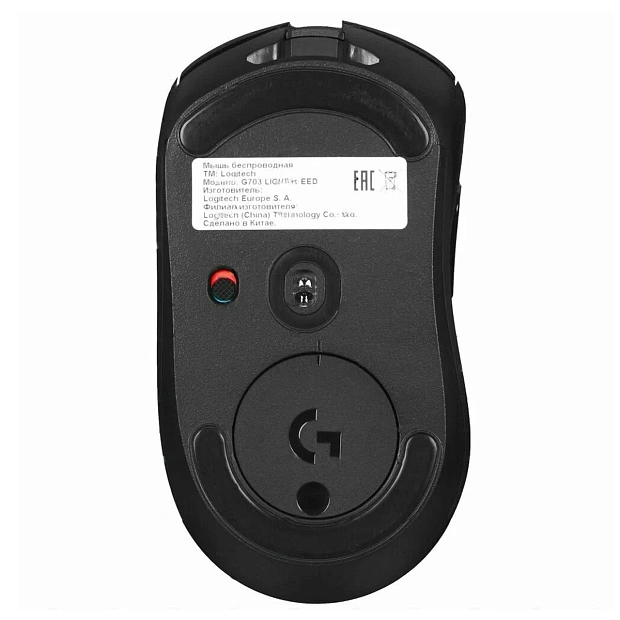 Мышь игровая проводная/беспроводная Logitech G703 Lightspeed, 910-005644 (черная)