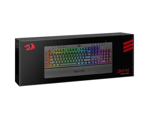 Клавиатура игровая проводная Redragon Shiva, K512RGB-1 77689,(черная) 