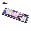 Клавиатура игровая Royal Kludge RK-S98 Chartreuse switch (белая,фиолетовая)