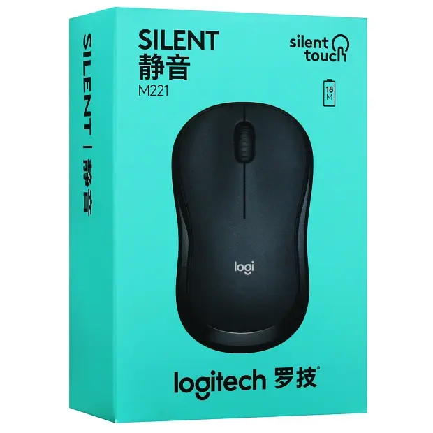 Мышь беспроводная  Logitech M221 Silent (910-006091), розовый