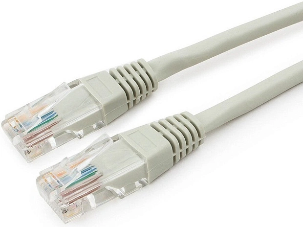 Интернет кабель (патч-корд) UTP Cablexpert PP12-2M кат.5e, 2м, литой, многожильный, серый