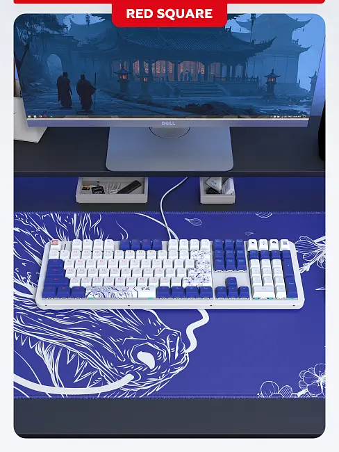 Клавиатура игровая беспроводная Red Square Alumix 104 Arita g3ms Sapphire RSQ-20072 (белая)