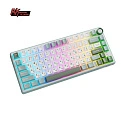 Клавиатура игровая проводная Royal Kludge R75 Silver switch (белая,зеленая)