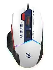 Мышь игровая проводная A4Tech Bloody W95 Max Sports (сине-белая)