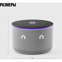Умная колонка Яндекс Станция Мини 3 Про с часами, Алисой, YaGPT, Zigbee и Matter, YNDX-00059GRY, сер