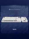 Клавиатура игровая проводная Дарк Проджект KD87A+Numpad DP-KD-87A-000102-GMS g3ms Moonstone (белая)