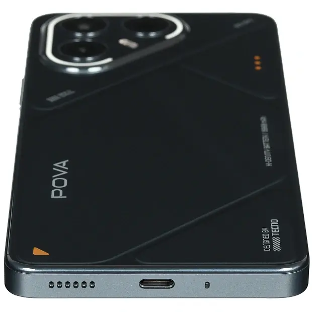 Смартфон Tecno POVA 7 5G 8/256GB Geek Black, LJ7, индустриальный черный
