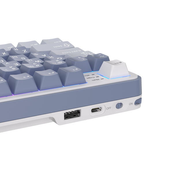 Клавиатура игровая Royal Kludge RK-S98 Cream switch (белая, серая)