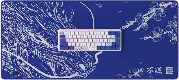 Клавиатура игровая проводная Red Square Alumix 68 Arita + коврик g3ms Sapphire RSQ-20059 (белая)