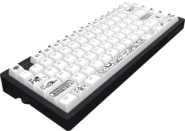 Клавиатура игровая проводная Дарк Проджект KD83A  DP-KD-83A-100100-GMN g3ms Magnetite (черно-белая)