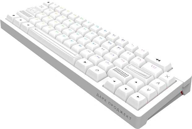 Клавиатура игровая беспроводная Дарк Проджект KD65A DP-KD-65A-010100-GZR g3ms Zircon(белая)