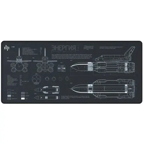 Коврик жаккард Дарк Проджект Landau XL 900x400x4мм (DP-MD-0033)