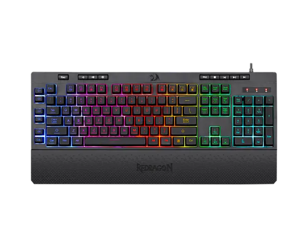 Клавиатура игровая проводная Redragon Shiva, K512RGB-1 77689,(черная) 