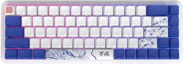 Клавиатура игровая проводная Red Square Alumix 68 Arita + коврик g3ms Sapphire RSQ-20059 (белая)